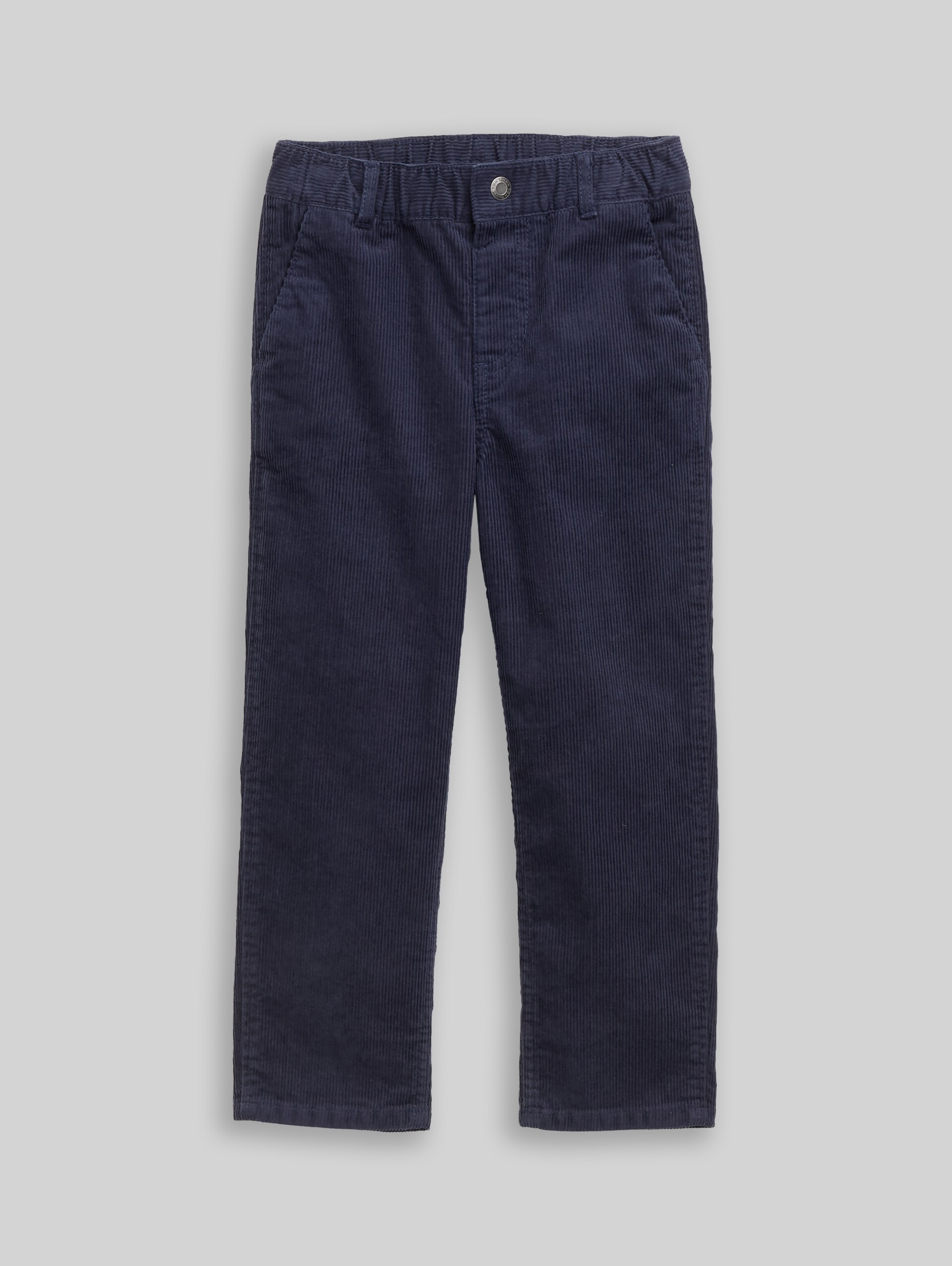 Pantalon en velours côtelé coupe ample - Indigo Ink Blue - Vue de face du produit