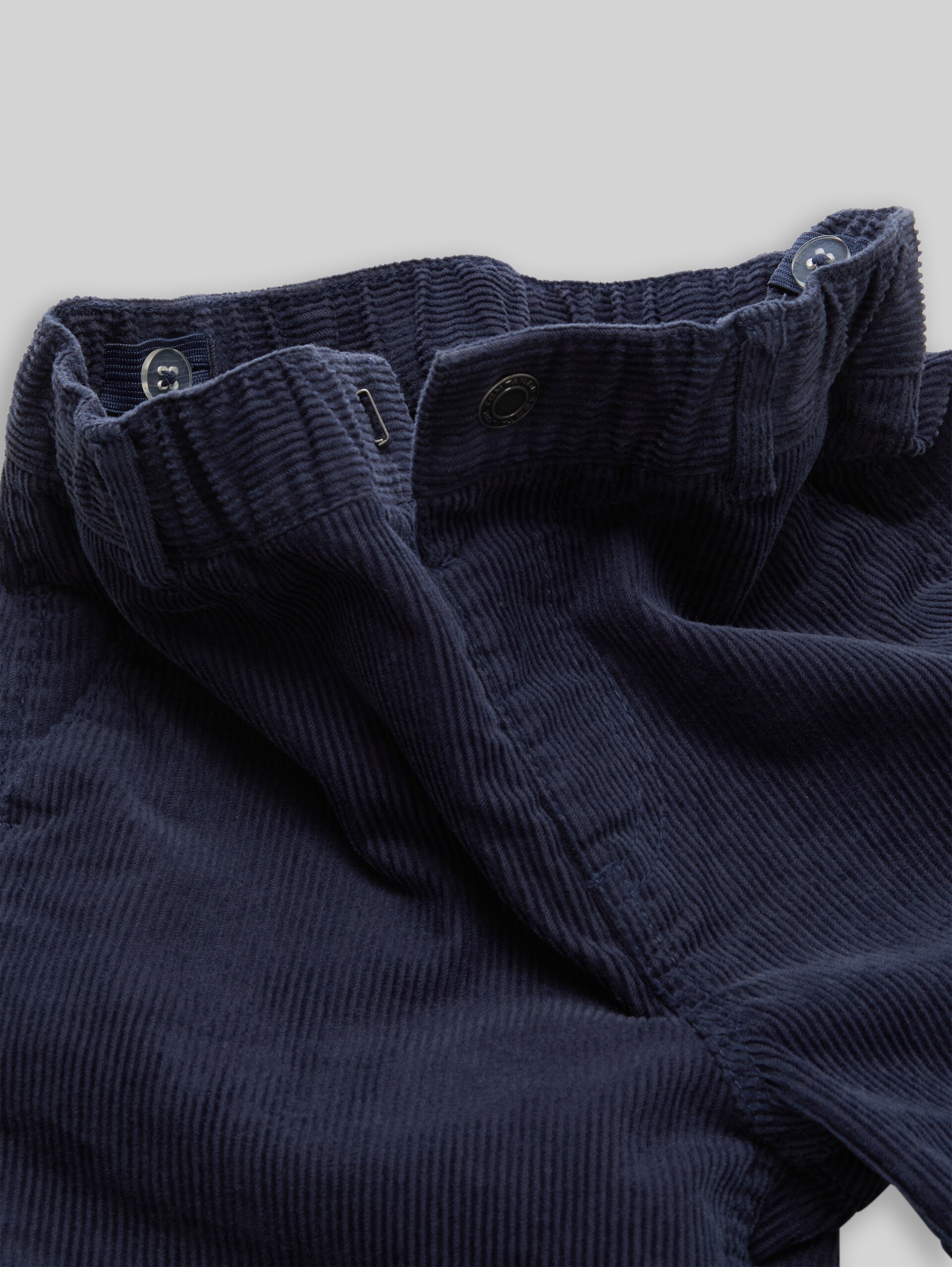 Pantalon en velours côtelé coupe ample - Indigo Ink Blue - Vue détaillée du modèle