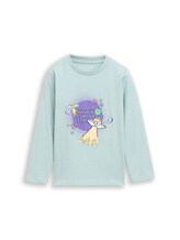 Nicht ausgewählt, Langarmshirt mit Wendepailletten von Tom Tailor, blau