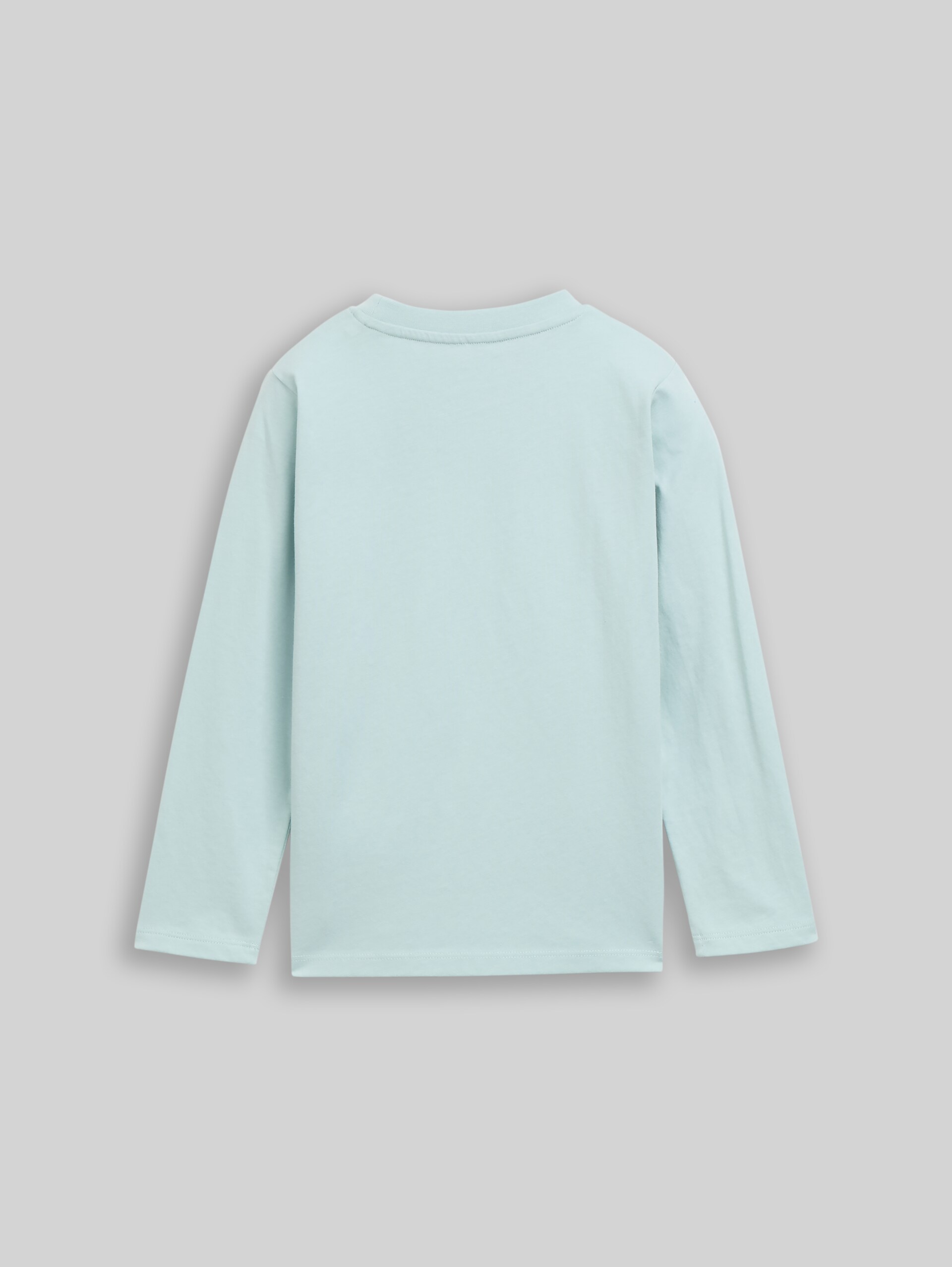 Langarmshirt mit Wendepailletten - dusty mint blue