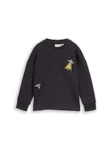 Sélectionné, Sweat oversize avec broderie par Tom Tailor, gris