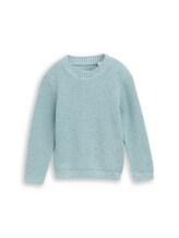 Ausgewählt, Strickpullover in Melange-Optik von Tom Tailor, blau