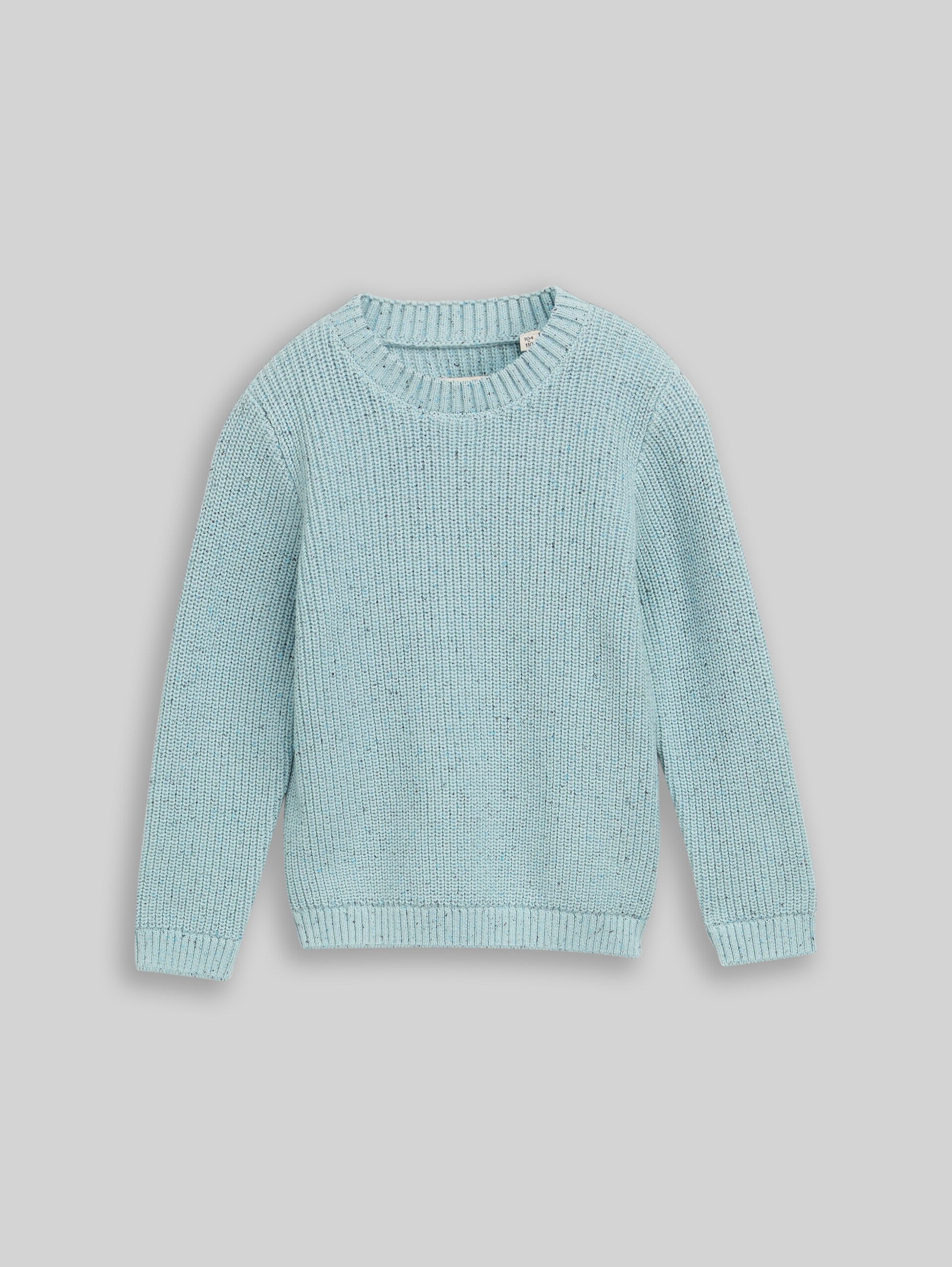 Strickpullover in Melange-Optik - dusty mint blue
