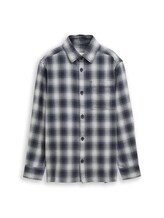 Sélectionné, Chemise oversize à carreaux par Tom Tailor, gris