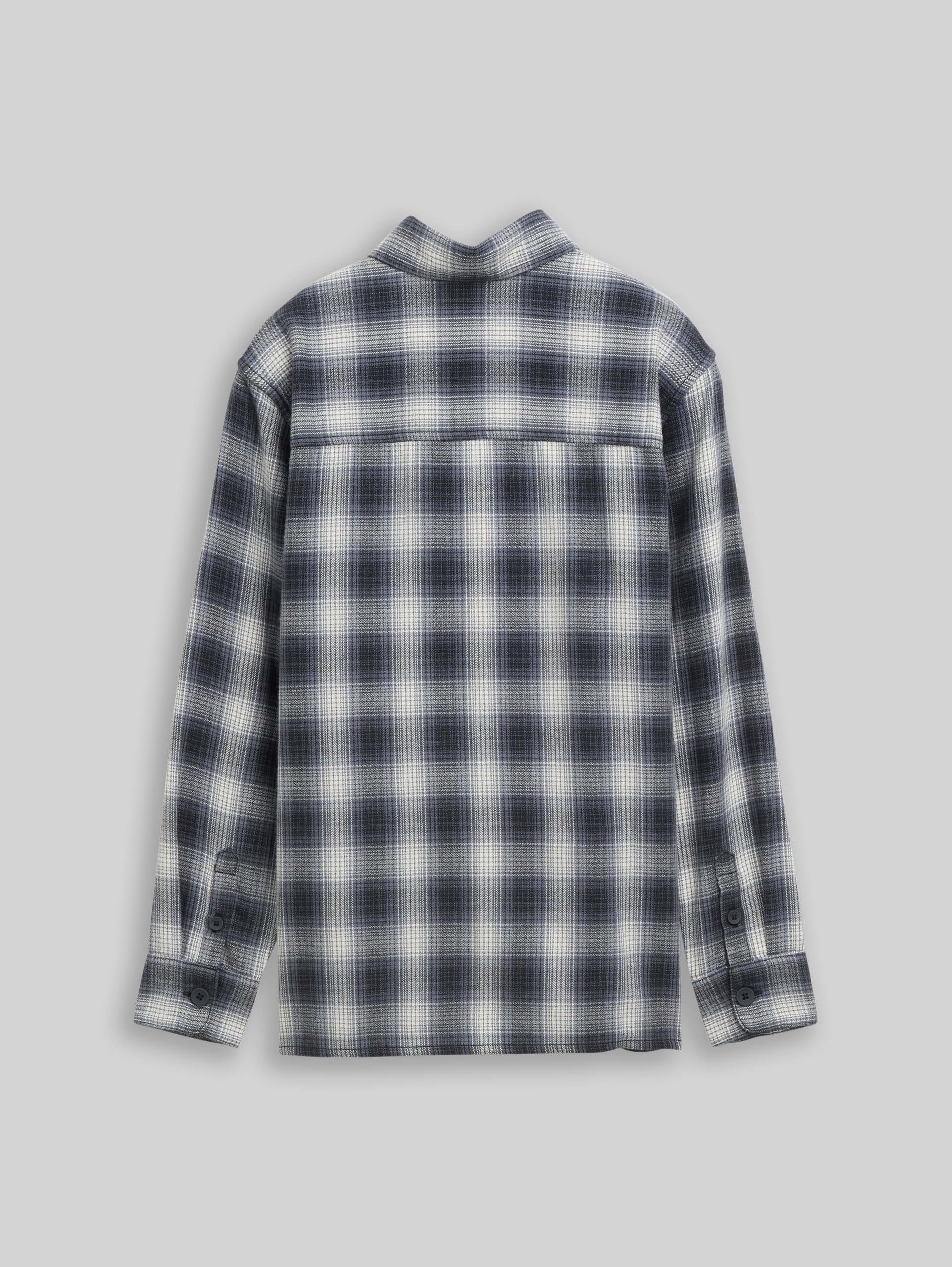 Chemise oversize à carreaux - grey black check