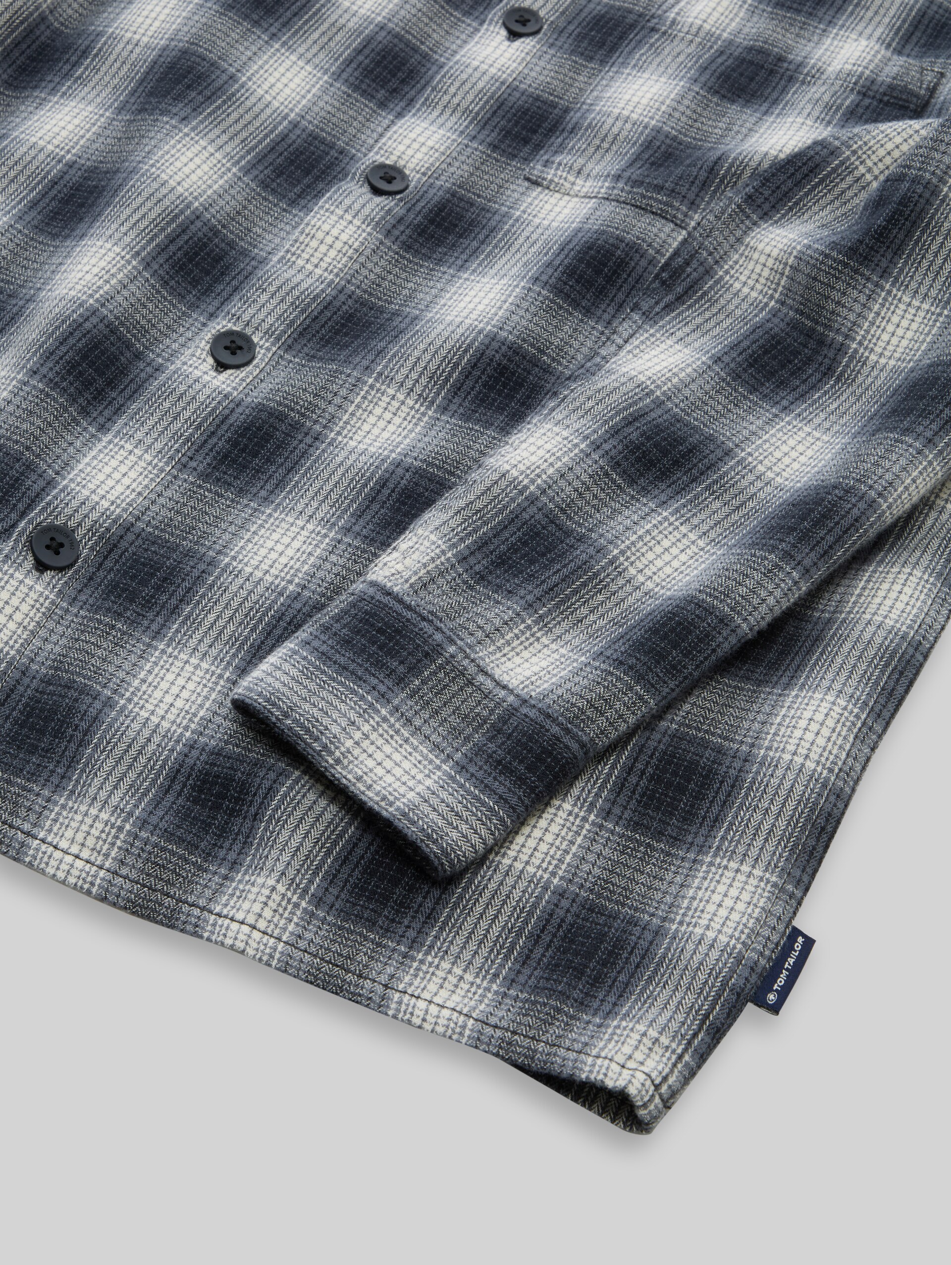 Chemise oversize à carreaux - grey black check - Vue détaillée du modèle