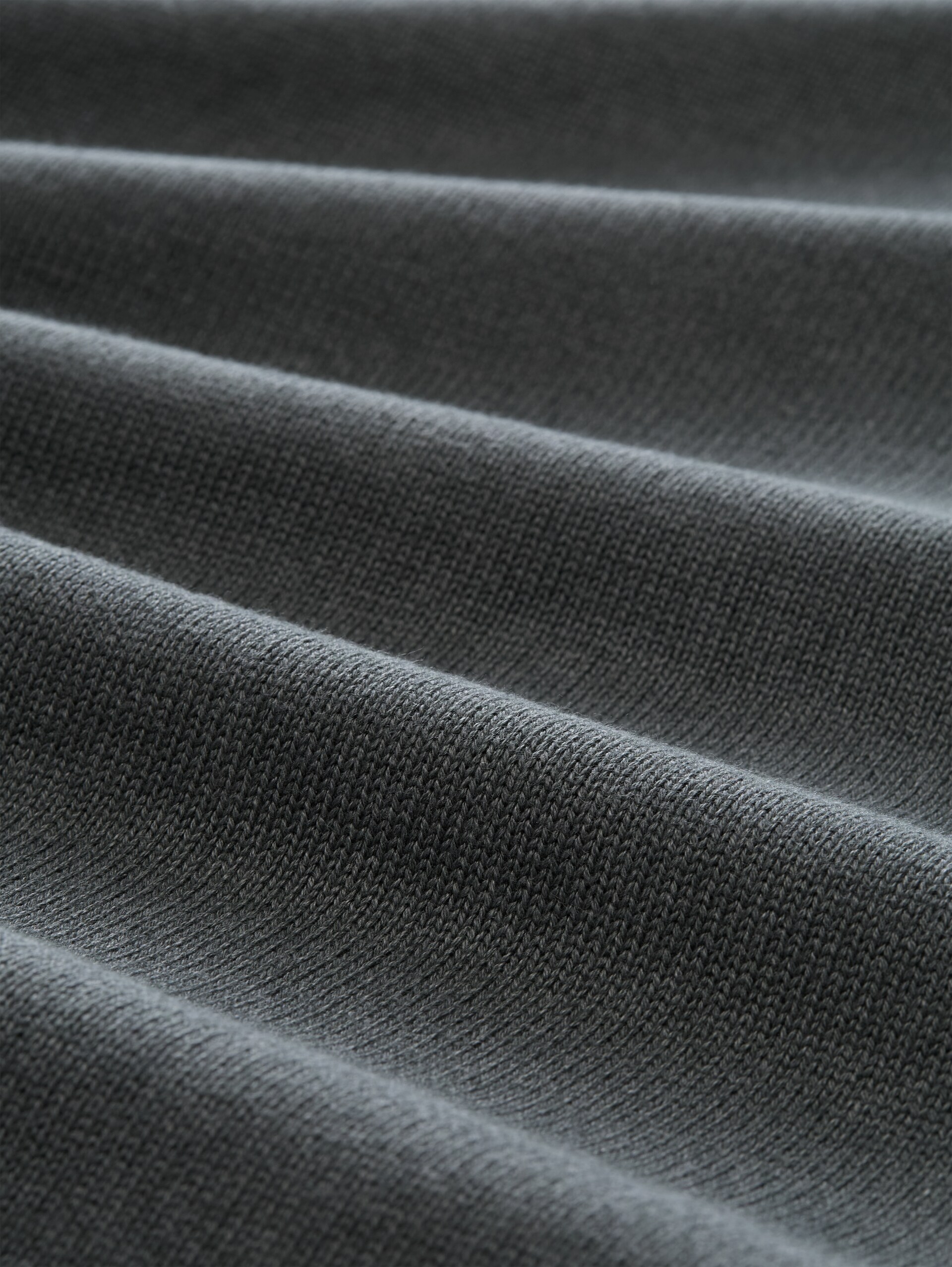Pull en maille de coton - darkest olive melange - Vue de la matière