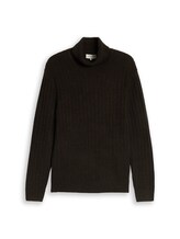 Ausgewählt, Rollkragenpullover mit Wollanteil von Tom Tailor, braun