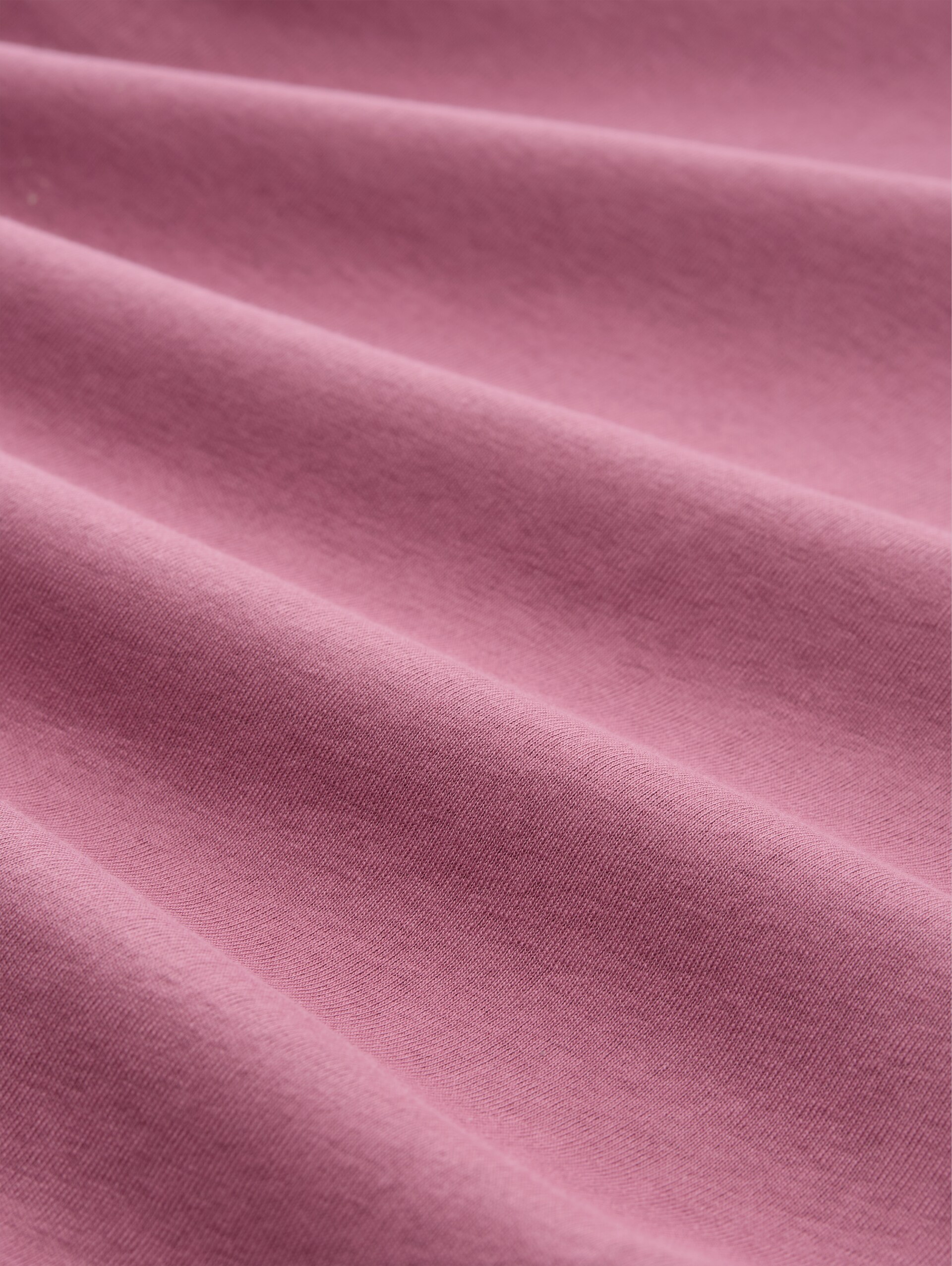 Slim Fit T-Shirt mit Stickerei - dusty berry - Material-Ansicht