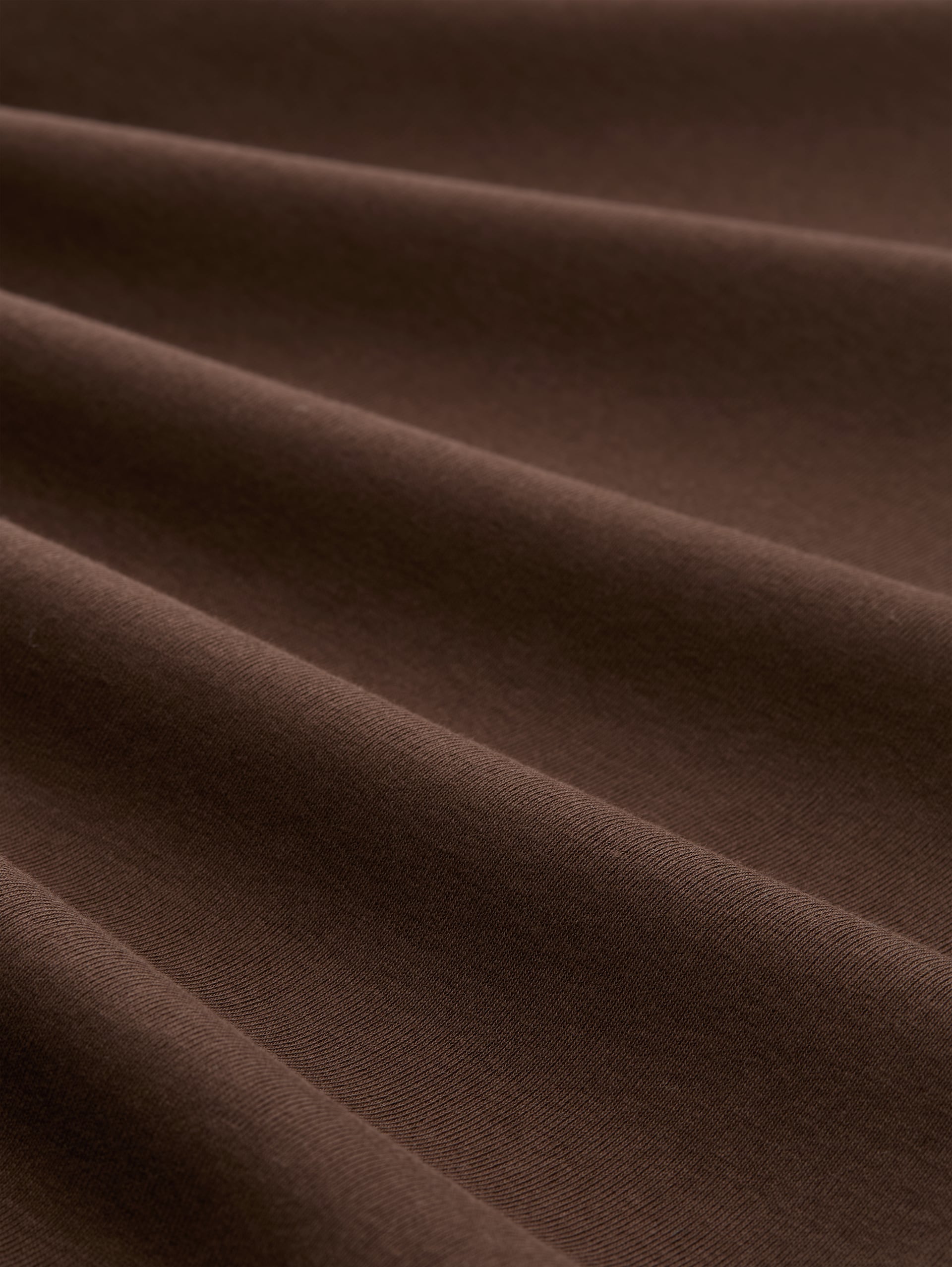 Slim Fit T-Shirt mit Stickerei - cool dark brown - Material-Ansicht