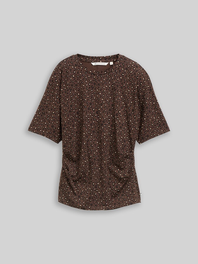 T-shirt met luipaardprint door Denim Female, brown black leo print