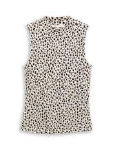 Niet geselecteerd, Slim fit top met opstaande kraag door Tom Tailor, beige