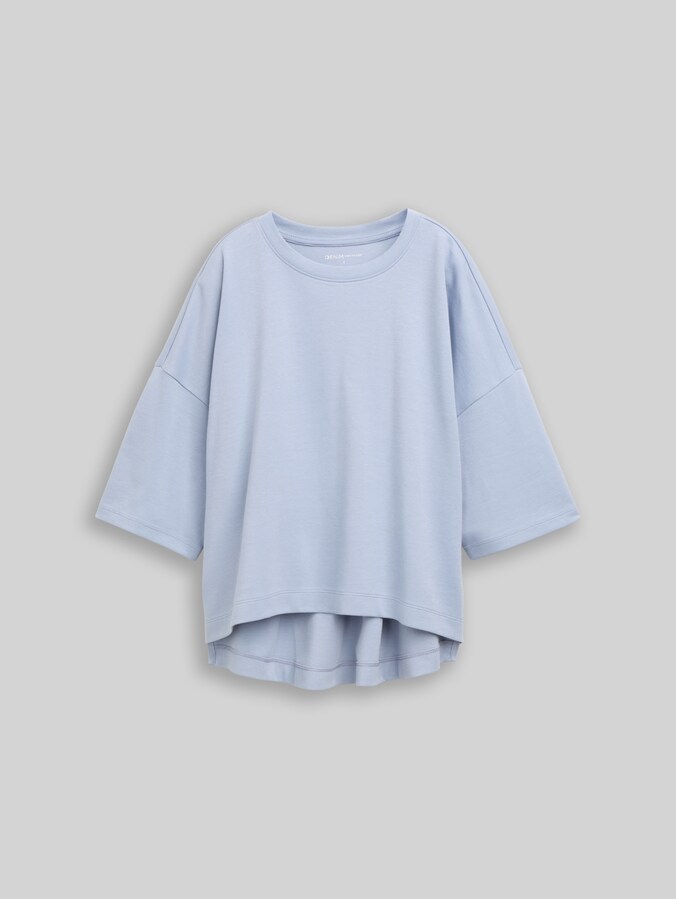 Boxy Fit T-Shirt von Denim Female, foggy sky blue