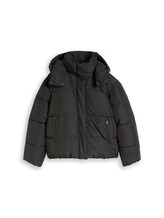 Ausgewählt, Puffer-Jacke mit abnehmbarer Kapuze von Tom Tailor, schwarz