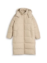Selected, Puffer coat with detachable hood by Tom Tailor, brown