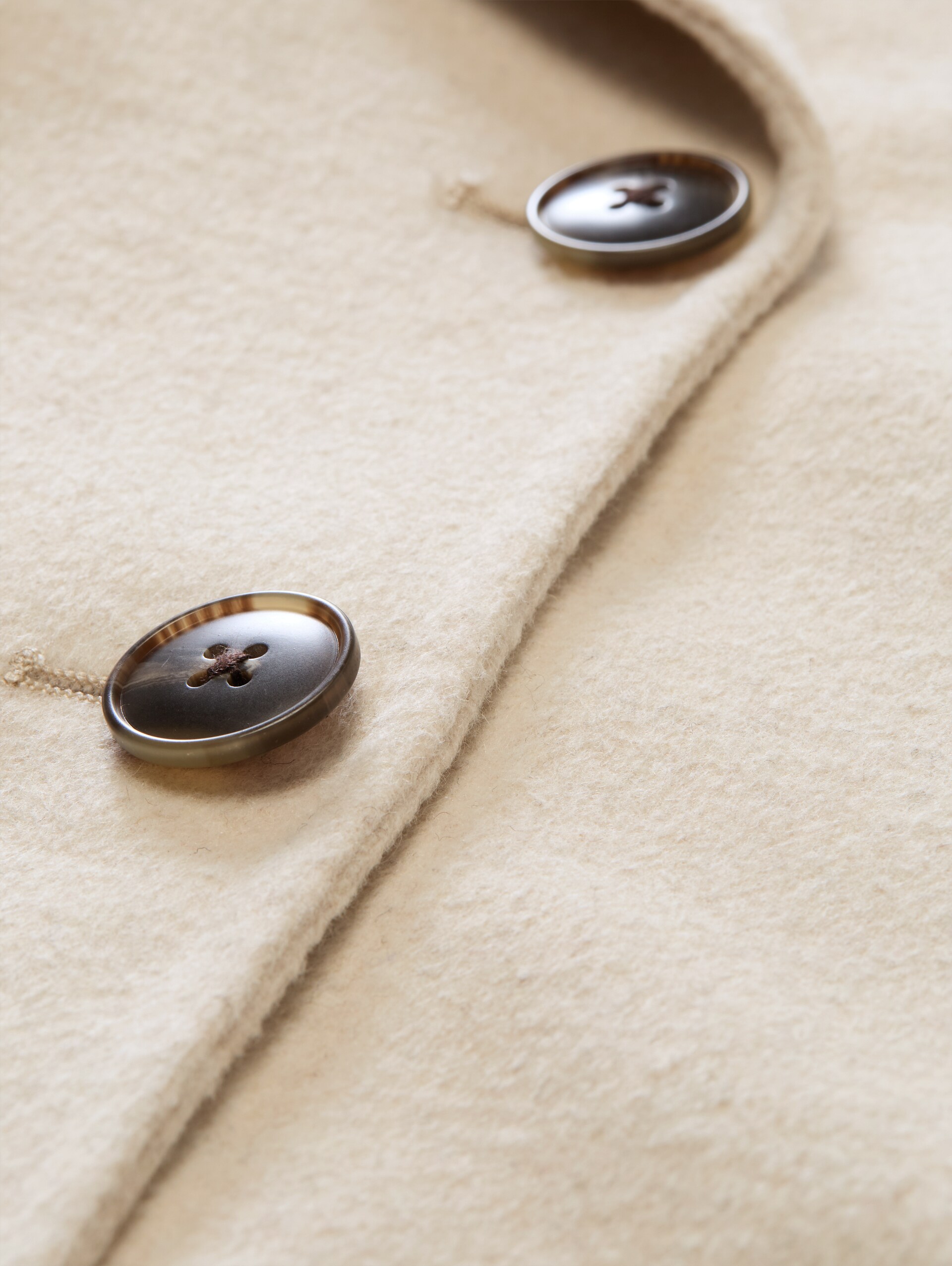Cabanjacke mit Wollanteil - cold beige melange - Produkt-Detail-Ansicht