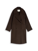 Ausgewählt, Loose Fit Wollmantel von Tom Tailor, braun