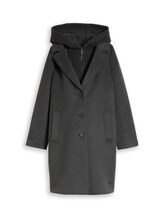Not Selected, 2-in-1 woollen coat with detachable insert by Tom Tailor, grey