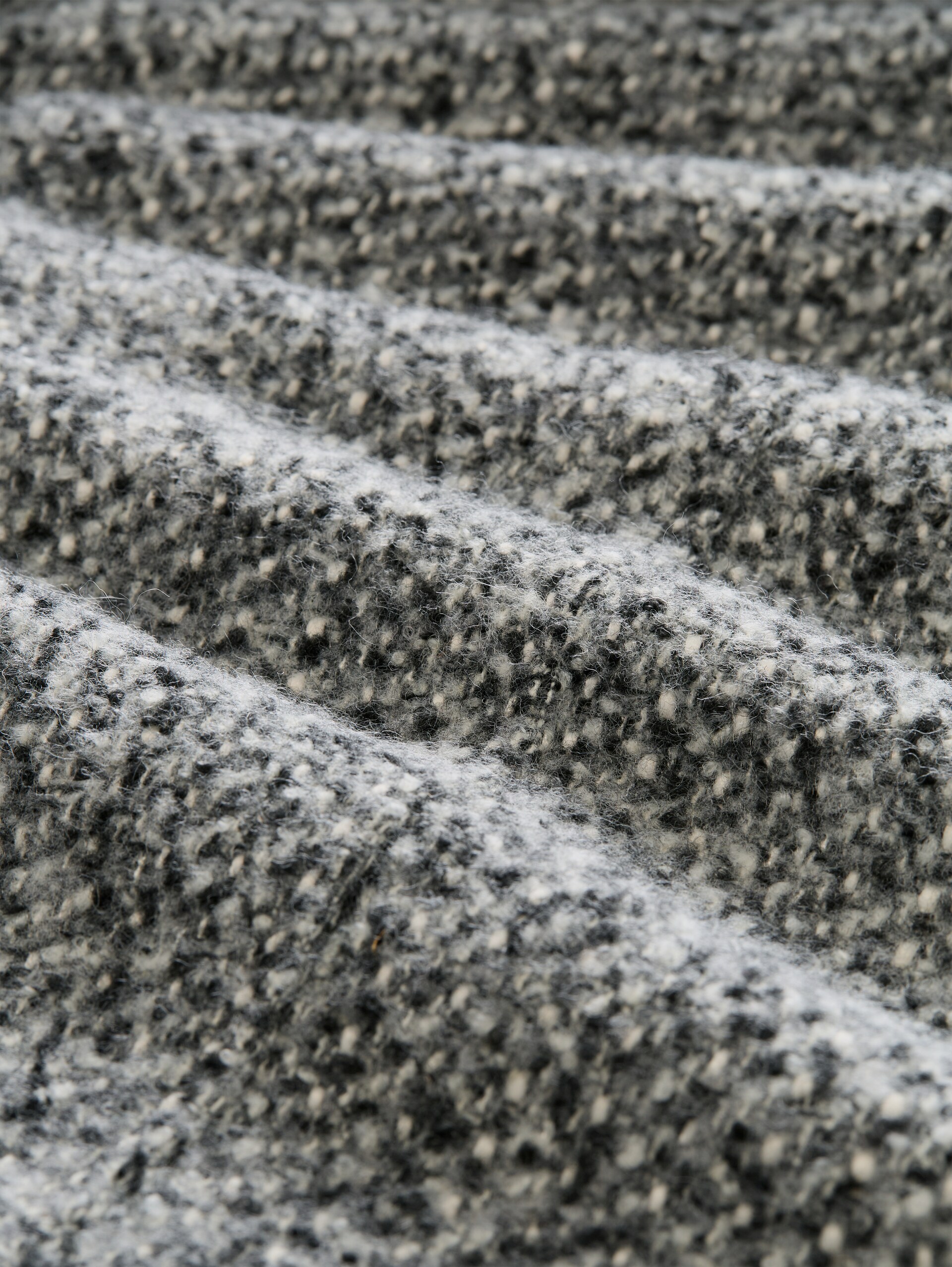 Manteau 2-en-1 - grey black melange structure - Vue détaillée du produit
