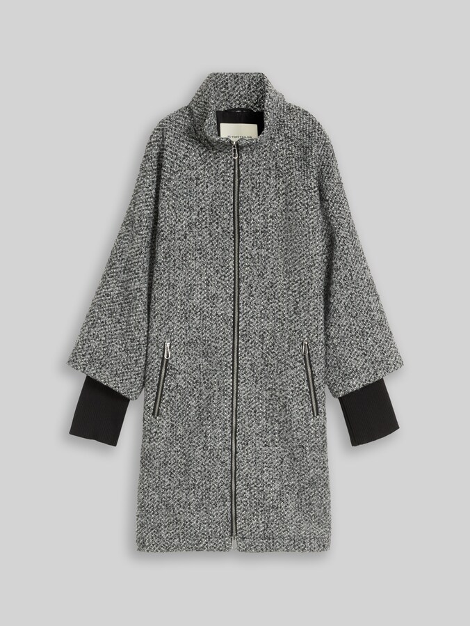 Manteau 2-en-1 par Women, grey black melange structure