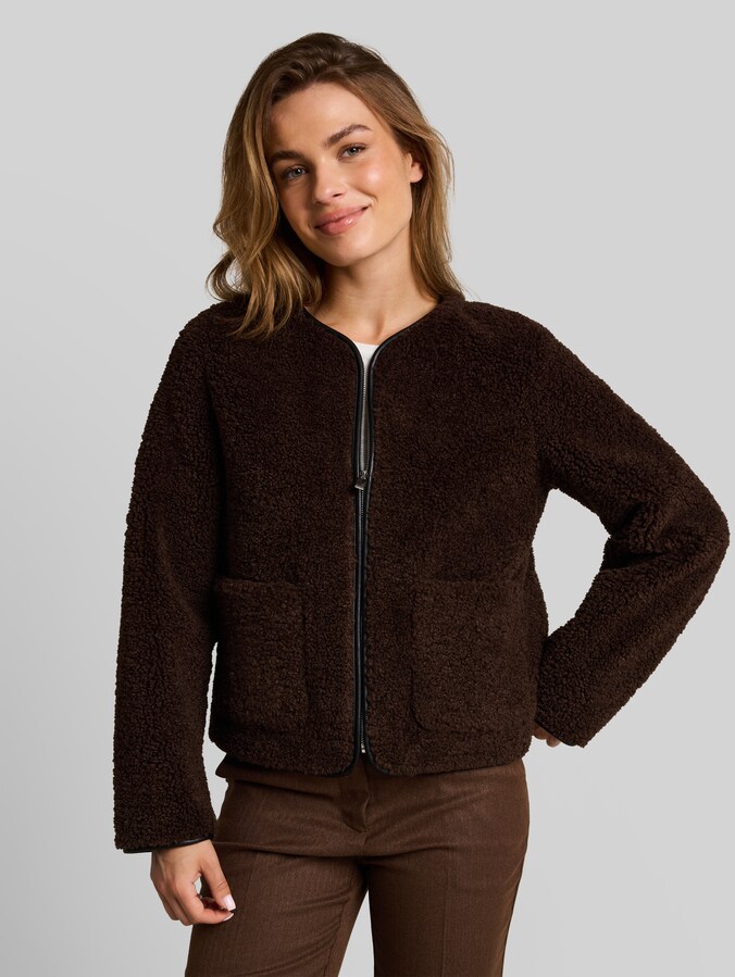 Kunstbontjas met zakken door Women, java dark brown
