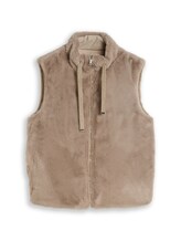 Geselecteerd, 2-in-1 imitatiebontvest met omkeerfunctie door Tom Tailor, grauw
