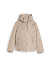 Ausgewählt, Short Parka mit abnehmbarer Kapuze von Tom Tailor, grau