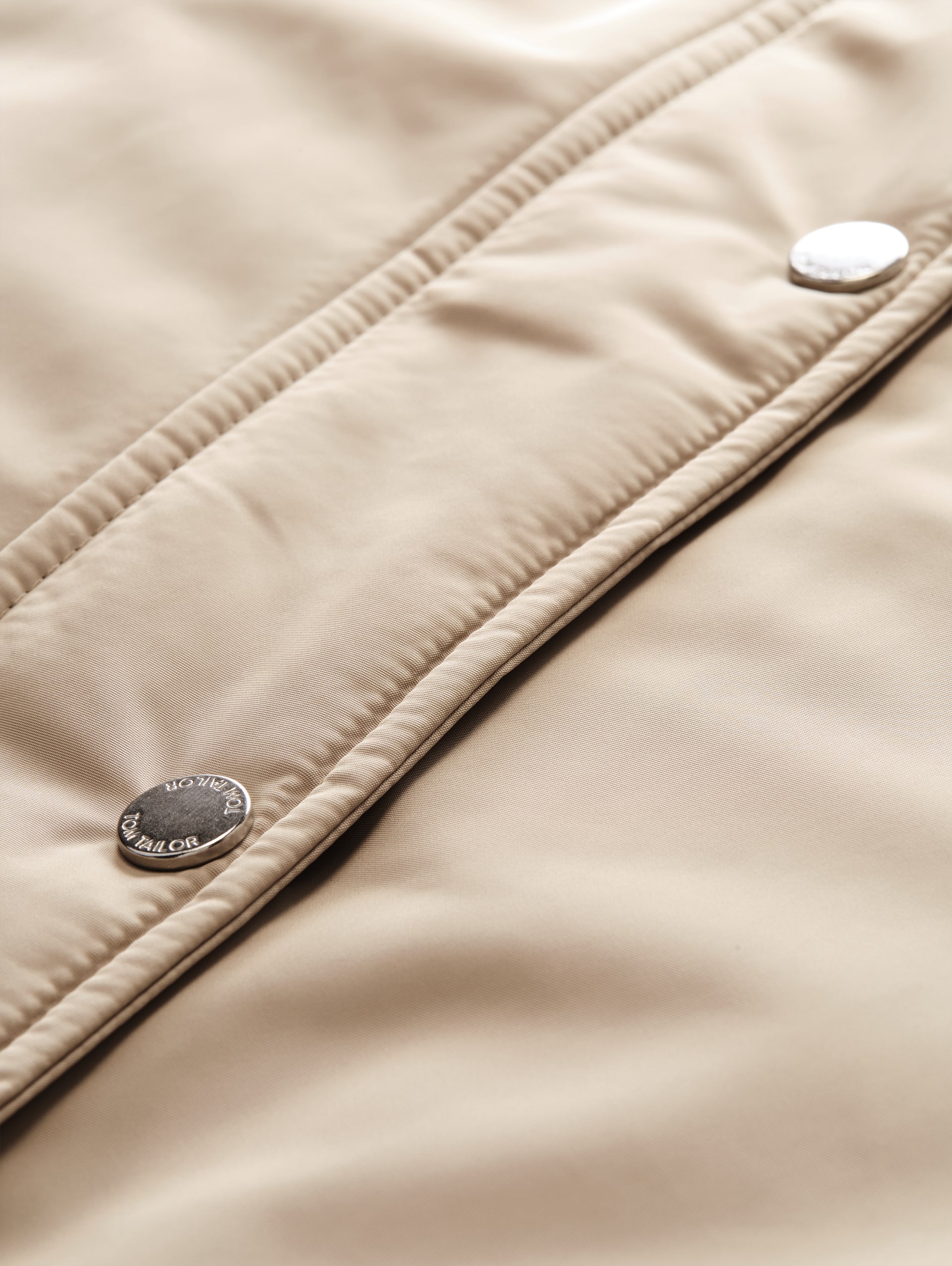 Short Parka mit abnehmbarer Kapuze - soft taupe grey - Produkt-Detail-Ansicht
