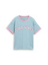 Ausgewählt, Oversize T-Shirt mit Print von Tom Tailor, grün
