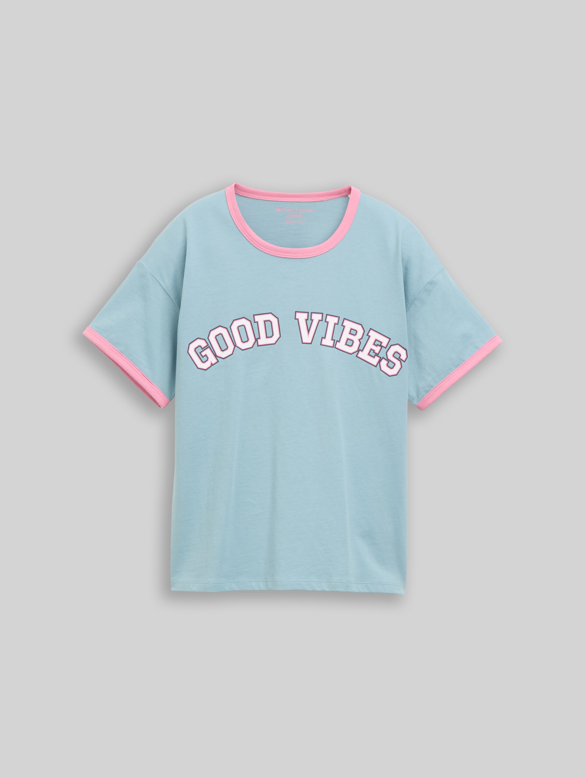 Oversize T-Shirt mit Print - tourmaline - Vorder-Produkt-Ansicht