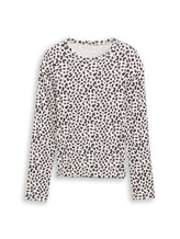 Ausgewählt, Langarmshirt mit Rippstruktur von Tom Tailor, weiß