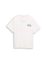 Ausgewählt, Oversize T-Shirt mit Foto-Print von Tom Tailor, weiß