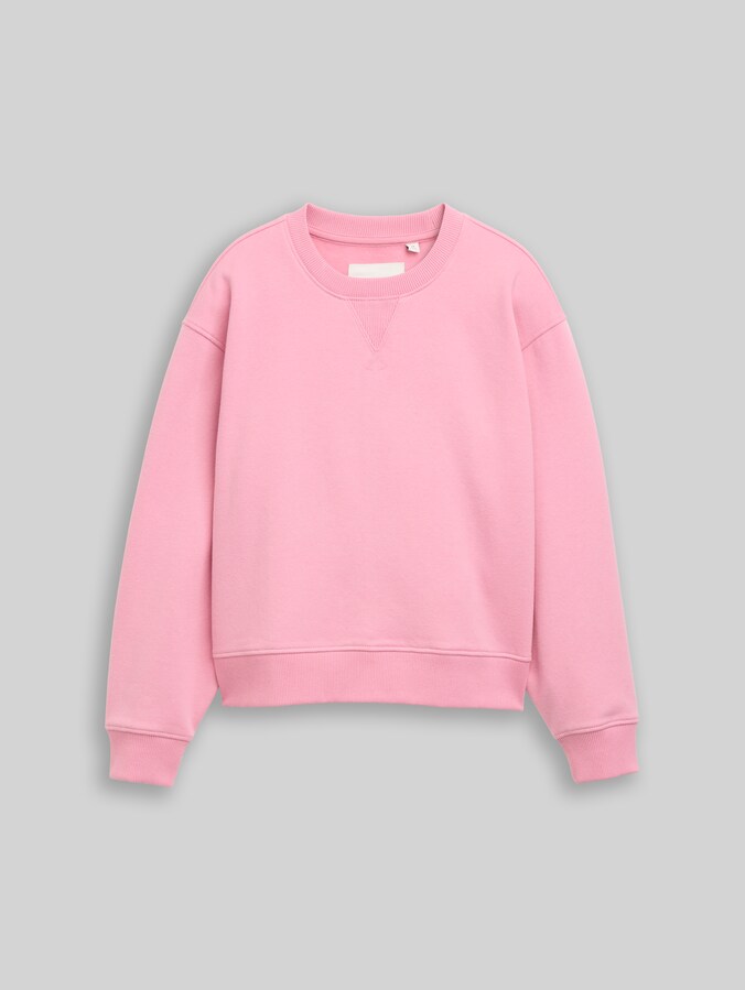 Basic Sweatshirt von Teen Girls, Soft Blush Rose
