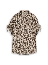 Ausgewählt, Loose Fit Bluse mit Schleifen von Tom Tailor, braun