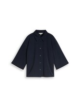 Sélectionné, Chemisier oversize à manches 3/4 par Tom Tailor, bleu