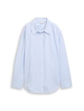 Ausgewählt, Loose Fit Popeline Hemdbluse von Tom Tailor, blau