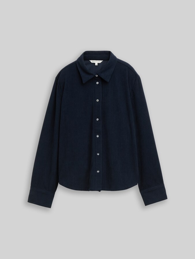 Overhemd van corduroy door Women, sky captain blue