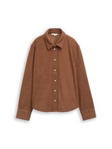 Geselecteerd, Overhemdblouse van corduroy door Tom Tailor, bruin