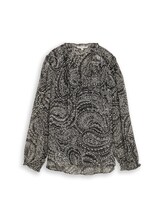 Geselecteerd, Chiffonblouse met paisleypatroon door Tom Tailor, zwart