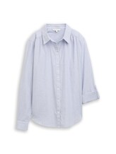 Ausgewählt, Hemdbluse mit Turn-up-Funktion von Tom Tailor, blau
