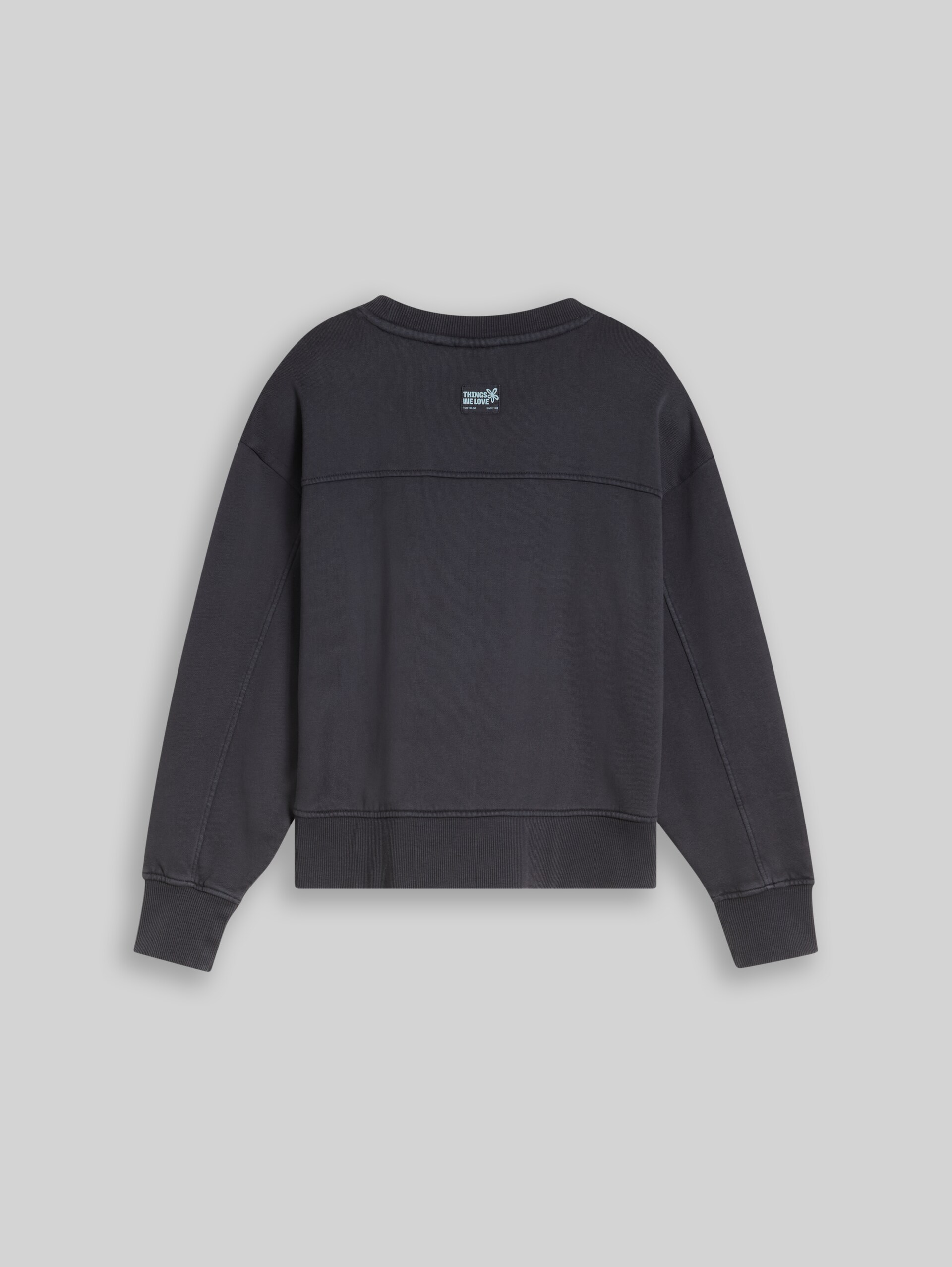 Oversize Sweatshirt aus Baumwolle - coal grey