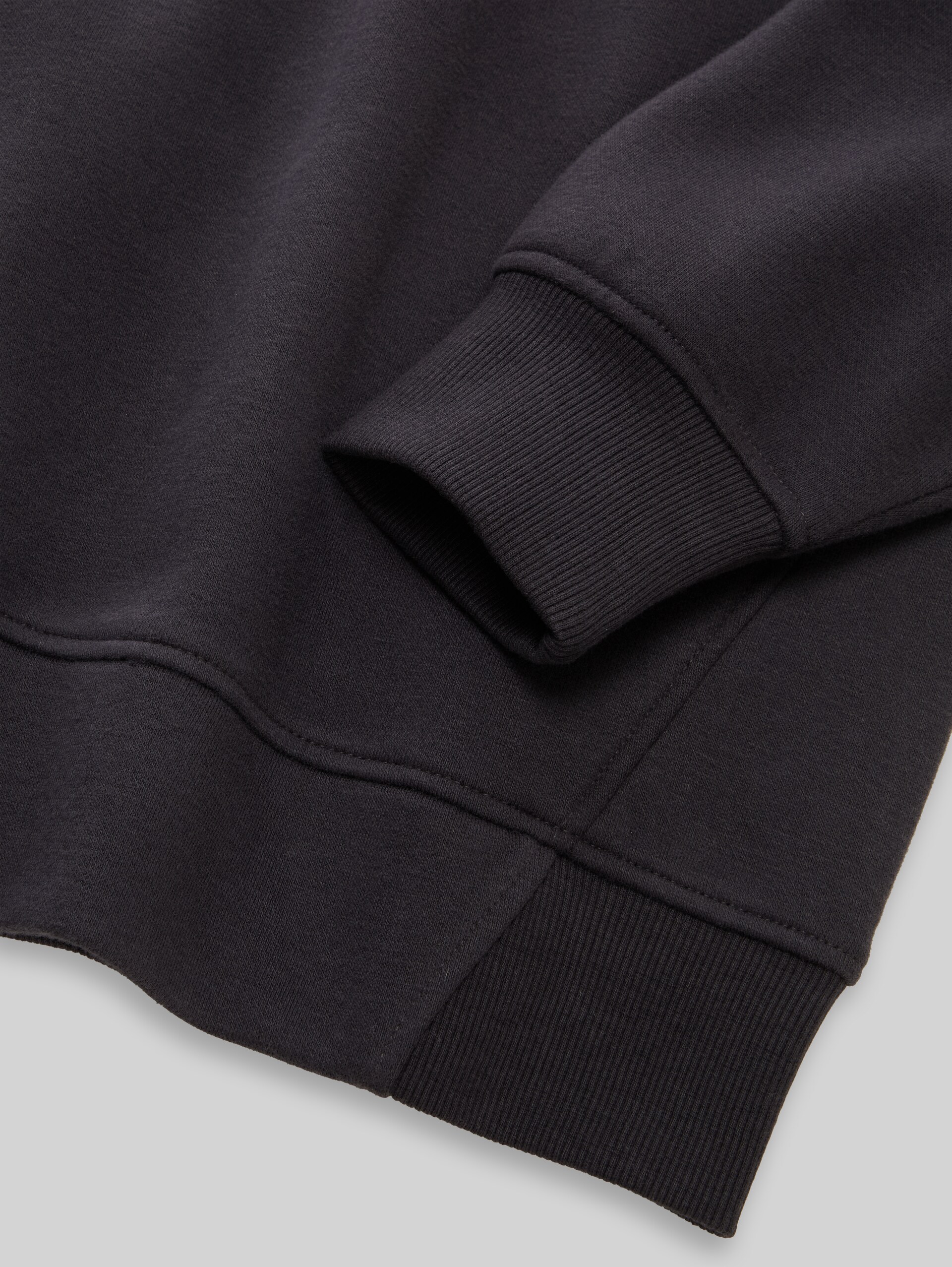 Oversize Sweatshirt mit Rückenprint - coal grey - Detail-Model-Ansicht