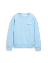 Ausgewählt, Oversize Sweatshirt mit Rückenprint von Tom Tailor, blau