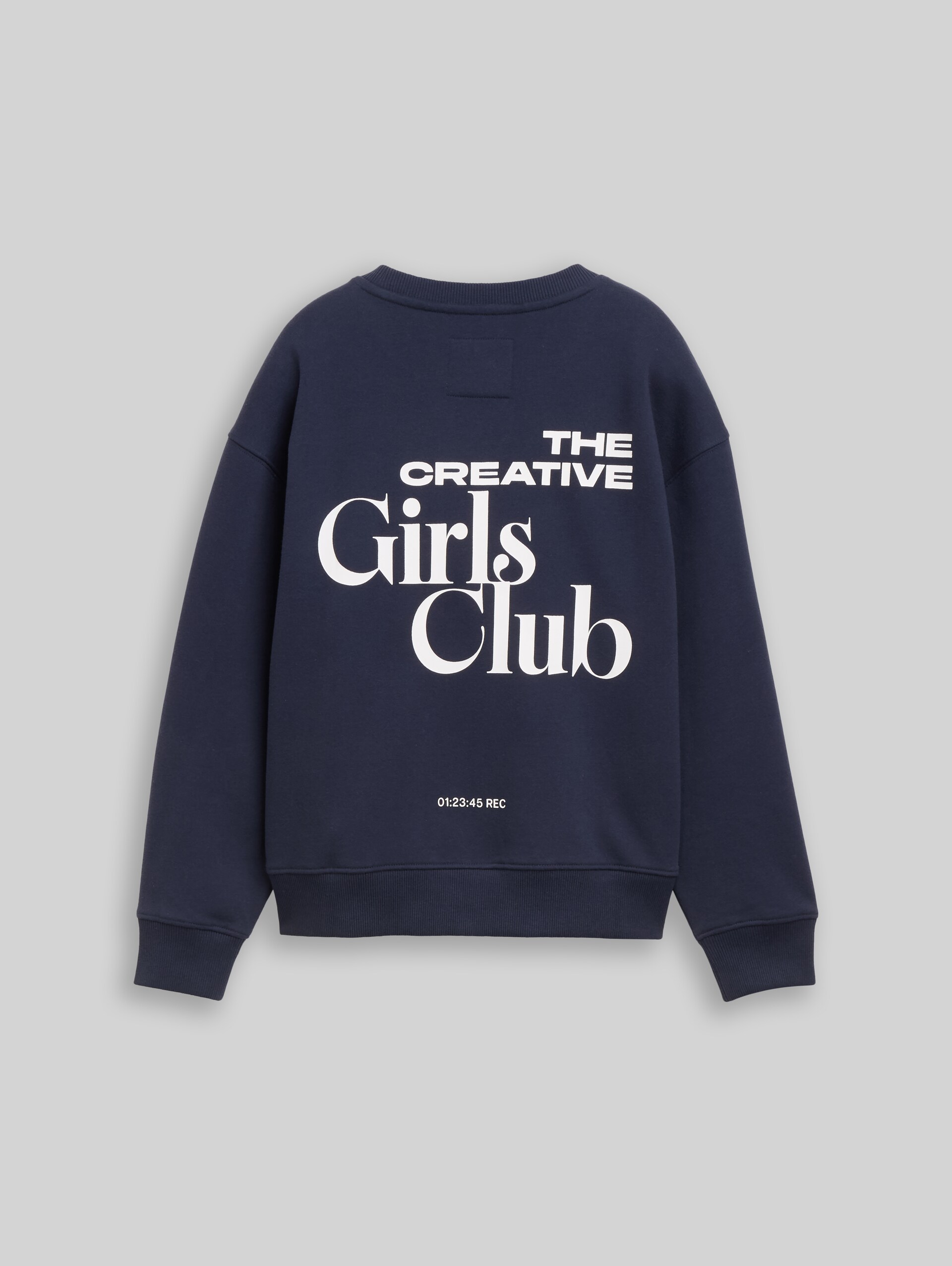 Oversize Sweatshirt mit Rückenprint - Parisien Night Blue
