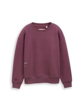Nicht ausgewählt, Oversize Sweatshirt mit Rückenprint von Tom Tailor, rot