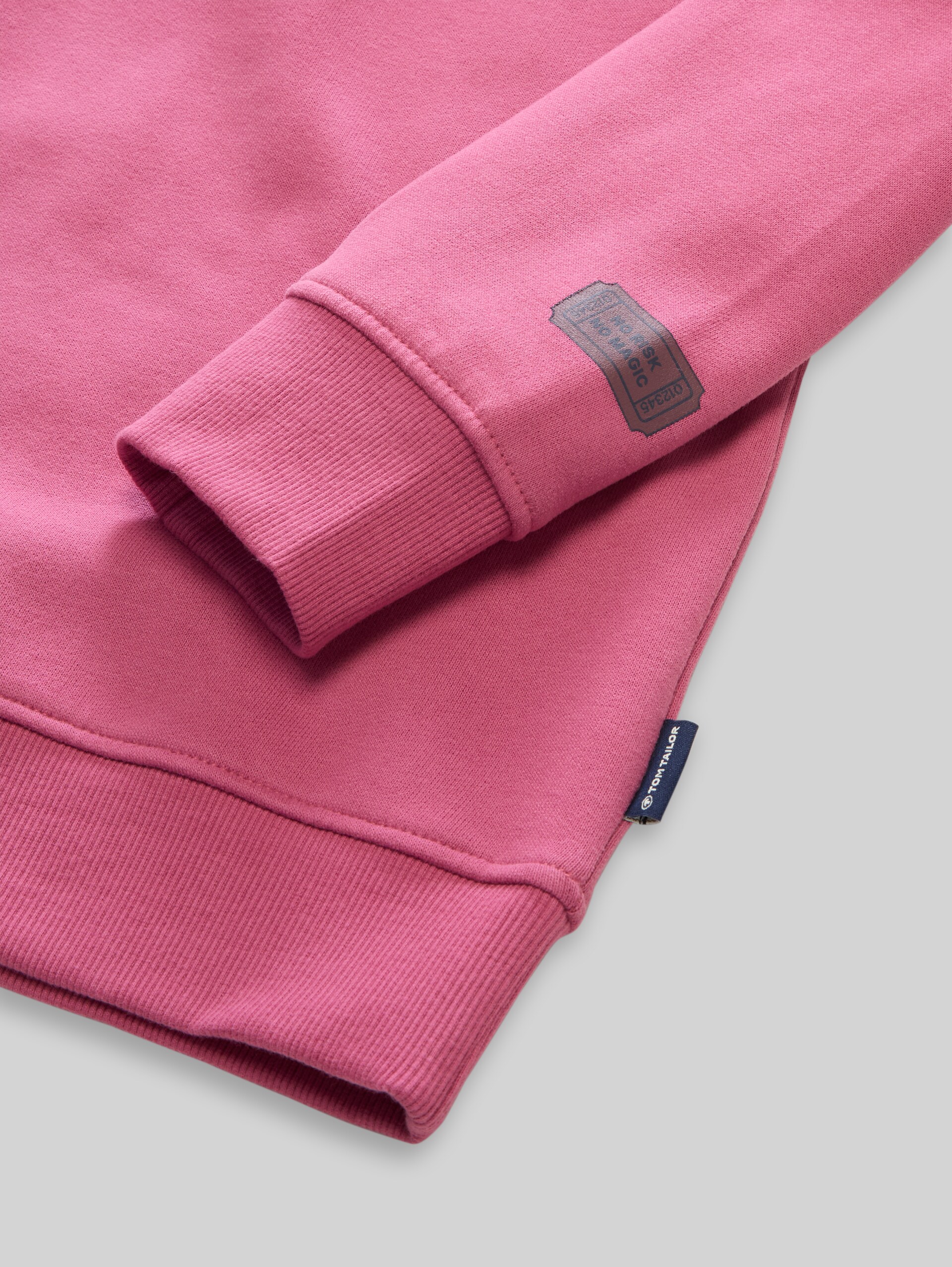 Sweat à capuche oversize avec imprimé dans le dos - pink velvet - Vue détaillée du modèle