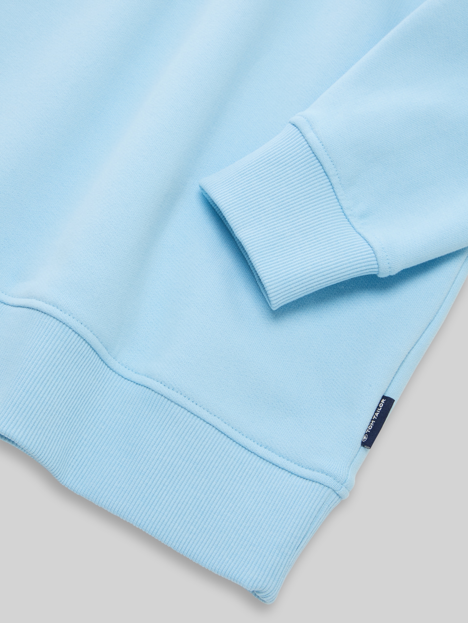 Sweat à capuche oversize avec imprimé dans le dos - light cloudy blue - Vue détaillée du modèle