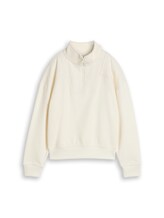Ausgewählt, Oversize Troyer Sweatshirt von Tom Tailor, braun