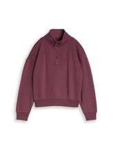 Ausgewählt, Oversize Troyer Sweatshirt von Tom Tailor, rot