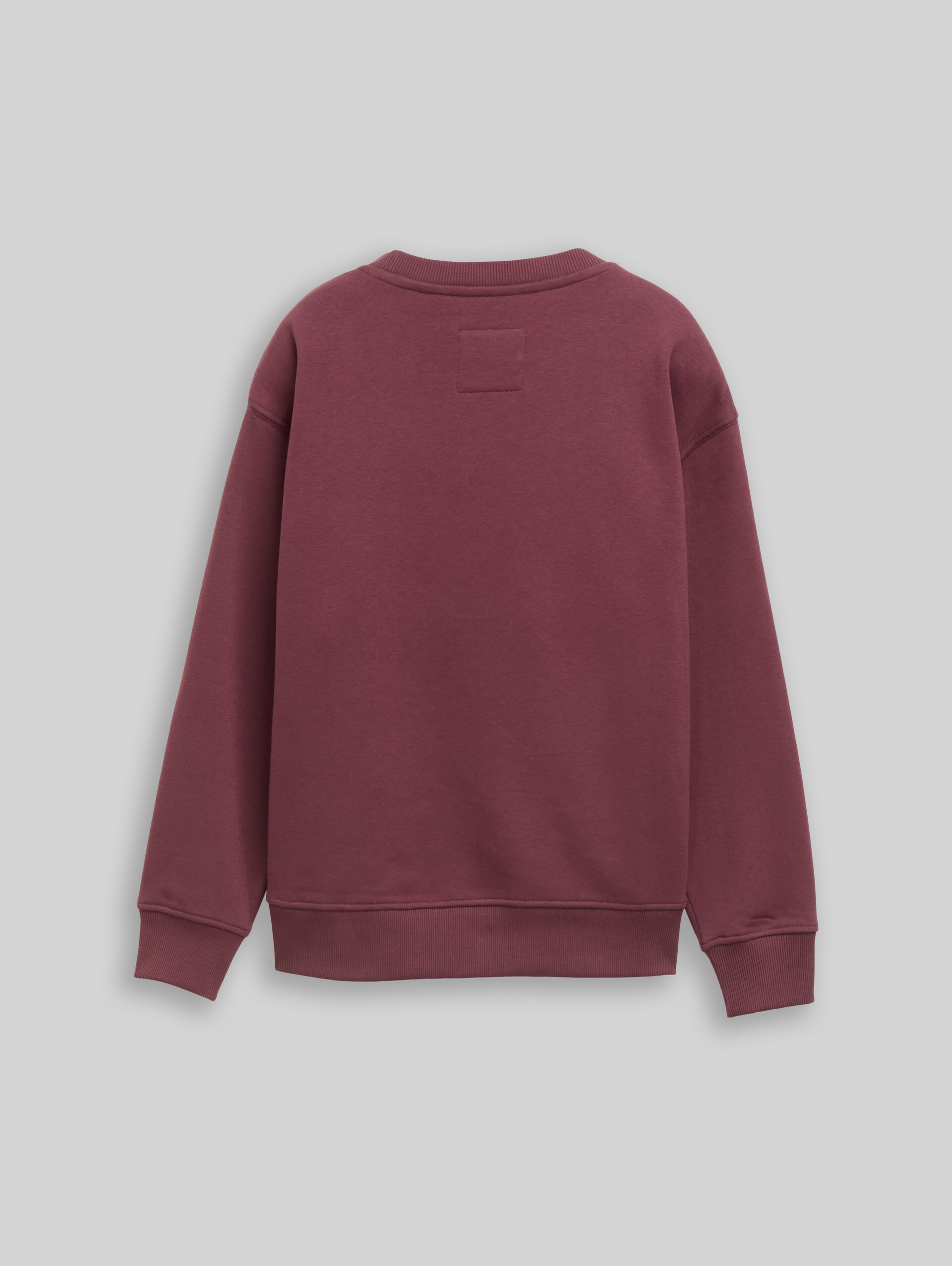 Oversize Sweatshirt mit Print - rusty burgundy